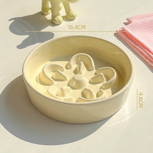 <span class=keywords><strong>Gamelle</strong></span> Écologique en Céramique Élégante à Alimentation Lente, Design Pétale 3D Anti-Étouffement pour Chien et <span class=keywords><strong>Chat</strong></span>, sur <span class=keywords><strong>Support</strong></span> en <span class=keywords><strong>Bois</strong></span> Surélevé, Étanche et Saine - Product Image 5