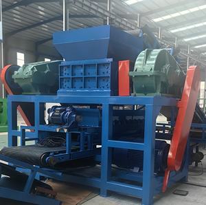 מגרסת צמיגים תעשייתית כבדה למחזור צמיגים משומשים עם מערכת הפרדת תיל פלדה ומערכת גריסה - Product Image 6