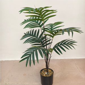 Plantas <span class=keywords><strong>verdes</strong></span> simuladas, pequeñas hojas de girasol, ramilletes de plantas artificiales para paisajismo <span class=keywords><strong>y</strong></span> decoración del hogar - Product Image 1