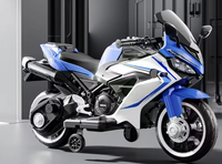 Motocicleta Eléctrica Económica de 12 V para Niños, Juguete de Batería Recargable para Niños de 2 a 4 Años, Motocicleta de Juguete Simulada