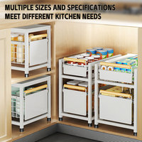 Vente en gros Petit placard intérieur armoire Caddy tiroir de rangement pour épices étagères à étagères ensemble d'étagères pour la cuisine