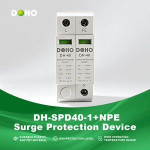 Dispositivo de Protección Contra Sobretensiones <span class=keywords><strong>DOHO</strong></span> DH-SPD40-1P+NPE, 40kA Corriente Máxima de Descarga, Tipo T2, Material PBT/Plástico, para Sistemas Solares - Product Image 1