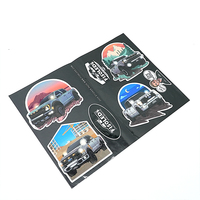 Etiqueta Adhesiva Redonda Negra Personalizada con Logotipo de Coche, de Alto Rendimiento, para Embalaje de Regalos, Uso Industrial y Marca Automotriz