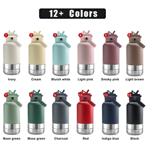 OEM 32oz 3 in 1 yalıtımlı paslanmaz çelik <span class=keywords><strong>pet</strong></span> besleyici köpekler için 1000ml açık seyahat taşınabilir su şişesi - Product Image 4