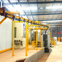 Tipo de gancho Spinner Hanger Shot Blasting Machine para limpiar la superficie de acero Rust Shot Blast Abrator Machine