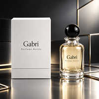 Flacon de parfum en verre de luxe 30 ml avec capuchon, flacon de parfum en verre 50 ml, flacons de parfum colorés en verre OEM à marque privée, vaporisateur à fine brume