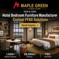Ensemble de meubles de chambre d'hôtel de style scandinave, design moderne personnalisé, mobilier de chambre d'hôtel de luxe, hôtel 5 étoiles OEM