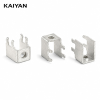 Terminales de Latón Estañado M2M3M4M5 Personalizados por el Fabricante, Terminales de Soldadura con Tornillo, Terminales para PCB, Terminales de Conector de Alto Voltaje