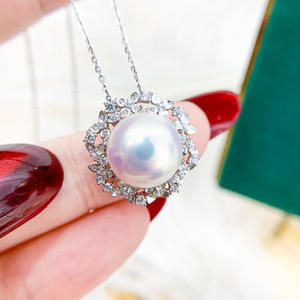 จี้เงินแท้ S925 พร้อมลูกปัดกลมขนาด 11-13 มม. สำหรับทำสร้อยคอสวยงาม อุปกรณ์เสริม รุ่น 30807 จี้เปล่าสำหรับใส่ลูกปัด - Product Image 3