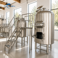 Machine à bière en cuivre rouge 500L 1000L, équipement de brassage de bière, pour pub et restaurant