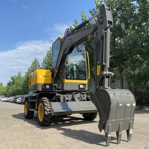Toho 4 Ton 6ton 8 Bucket Wheeled Excavatrice Wheel Type <b>Excavator</b> - Product Image 5
