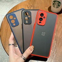 Meilleurs accessoires contraste pare-chocs Surface mate translucide lisse sensation mince téléphone couverture arrière étui pour Oneplus 10 Pro 5g