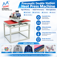 Presse à chaud double station 40x60 pour sublimation de t-shirts et transfert sur vêtements avec service OEM ODM personnalisé