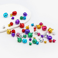 Mini clochettes de Noël brillantes de 6 mm à 14 mm, petites clochettes en aluminium pour décorations de fête