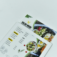 Menu de table à écran tactile personnalisé Support LED rechargeable en acrylique A4 Menu électronique éclairé