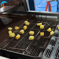 Mesin Enrober Cokelat Otomatis Penuh untuk Wafer, Bola Sereal, dan Batangan Energi