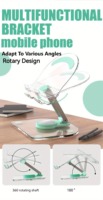 Vente chaude support de tablette 360 rotatif en gros personnalisé pliable support de téléphone portable de bureau capacité de charge livraison directe