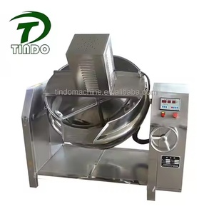 200L altamente efficiente riscaldamento elettrico rivestito bollitore per marmellata di pomodoro pasta di Curry cottura e miscelazione - Product Image 4