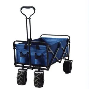 Tragbarer 8-zoll-pvc-rad faltbarer wohnwagen hot rod-ziehen-wagen faltbarer garten-trolley-wagen