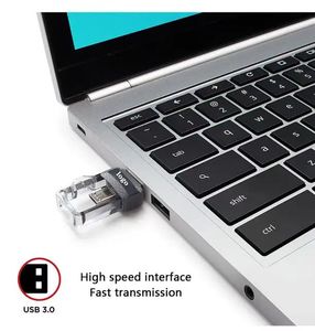 Ổ đĩa flash <span class=keywords><strong>USB3.0</strong></span> kim loại siêu nhỏ gọn, chất lượng cao, hỗ trợ OTG, dùng được cho điện thoại thông minh Android và máy tính, cắm là chạy, 32G - Product Image 6