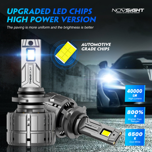 <span class=keywords><strong>Fari</strong></span> a <span class=keywords><strong>LED</strong></span> Novsight Super Luminosi, Lampadine <span class=keywords><strong>LED</strong></span> 40000LM 200W, Luci di Guida Laser H11 H4 <span class=keywords><strong>H7</strong></span>, <span class=keywords><strong>Fari</strong></span> a <span class=keywords><strong>LED</strong></span> 9006 - Product Image 3