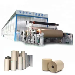 Mesin daur ulang kertas Kraft kualitas tinggi buatan Tiongkok, mesin pembuat kertas Liner uji Kraft