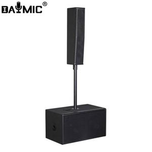 Système de sonorisation professionnel avec amplificateurs BT en bois pour l'extérieur, colonne active PA, ensemble d'enceintes - Product Image 1