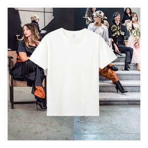 เสื้อยืดแขนสั้นผู้ชายคุณภาพสูง ผ้าฝ้าย 100% 108 กรัม สกรีนโลโก้ได้ ทรงหลวม ไหล่ตก เสื้อเชิ้ตหนาสำหรับฤดูร้อน - Product Image 2