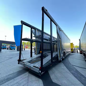 WEIERXIN Semi-remorque porte-voitures à double pont, 1/2/3 essieux, en acier au carbone, à vis de levage, transportant 8 voitures, 12r22.5, 50-80 tonnes - Product Image 6