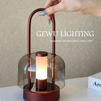 Lampe de table LED/lampe de bureau avec variateur d'intensité réglable, commande tactile, recharge USB Type-C, éclairage d'ambiance, pour chevet, bar, usage intérieur