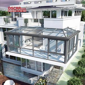 <span class=keywords><strong>Balcone</strong></span> <span class=keywords><strong>in</strong></span> <span class=keywords><strong>vetro</strong></span> alluminio giardino Veranda all'aperto per tutta la stagione Patio Veranda - Product Image 2