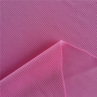 Tissu en maille interlock à œillets 100% polyester pour vêtements de sport, léger, imperméable, ignifuge, pour filles, voitures, 75d