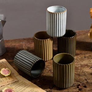 Taza de Capuchino de Cerámica Clásica de Lujo, Diseño Sólido, Ecológica, Apta para Lavavajillas y Microondas, con Esmalte Reactivo, Regalos Empresariales - Product Image 2