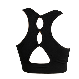 Soutien-gorge de sport simple et léger pour femme, à maintien élevé, extensible dans quatre directions, idéal pour la course à haute intensité et le fitness, écologique - Product Image 1