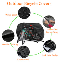 Housse de protection complète pour vélo UV, Portable et réfléchissant, pour 2 ou 3 vélos