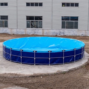 定制大容量多功能PVC Aquaponics养鱼场水箱塑料水族馆，带集成气泵 - Product Image 5