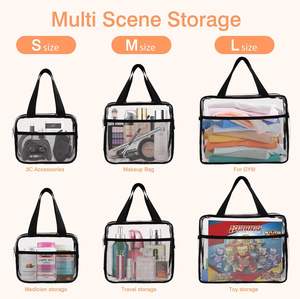 Bolsa de Maquillaje de PVC Transparente con Logotipo Personalizado, Cierre de Cremallera, Duradera, Moderna, con Estampado de Frutas, Color Personalizado - Product Image 4