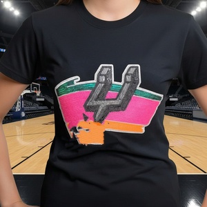 Disponibili Toppe Ricamate Termoadesive Bling Texas di Grandi Dimensioni con Logo della Squadra Antonio Spurs, Toppe con Paillettes per T-shirt e Felpe - Product Image 1