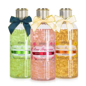 OEM brand custom shower gel natural whitening private label packaging container clear profumo bottle Body wash