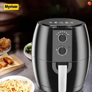 Myriver 2.5L 1000W 기계식 오일 없음 에어 프라이어는 작고 편리합니다.