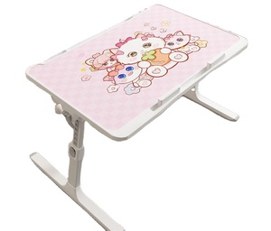 ポータブル折りたたみ木制プラスチックラップトップテーブルMDFコンピュータデスク用ベッド用 - Product Image 6