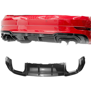 Usine <span class=keywords><strong>A3</strong></span> S3 voiture pare-chocs arrière diffuseur lèvre 4 conseils échappement garde Spoiler plaque séparateur pour <span class=keywords><strong>Audi</strong></span> <span class=keywords><strong>A3</strong></span> Sline S3 berline 2017 <span class=keywords><strong>2018</strong></span> 2019 - Product Image 1