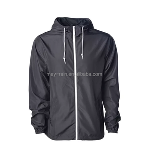 Wholesale Men's Hooded Windbreaker <strong>Rain</strong> <strong>Jacket</strong> High Quality Waterproof Polyester For Hiking Travel Parties-Size XL - Product Image 1