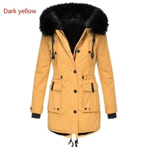 Abrigo polar Parkas largas de Invierno para mujer al por mayor 2025 con logotipo personalizado e impresión de talla grande chaquetas con capucha Para Mujer - Product Image 2