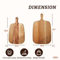 Planche à découper en bois pliable, durable et de qualité écologique, plateau de service pour fruits et légumes, ustensile de cuisine en promotion