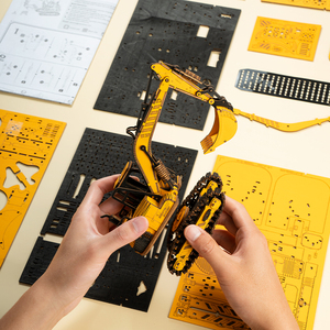 Robotime Rokr mainan miniatur DIY kerajinan kayu TG508K Kit Model mobil rakitan ekskavator <span class=keywords><strong>puzzle</strong></span> kayu 3D