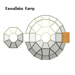 Kawagebo Kamp 4M struttura trapezoiale vetro personalizzato di lusso <span class=keywords><strong>Glamping</strong></span> Dome House per il campo - Product Image 5