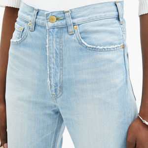 DiZNEW Pantalon élastique personnalisé à soutien slim pour filles, denim lavé, <span class=keywords><strong>jean</strong></span> pour femmes - Product Image 4
