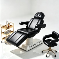 Table de massage électrique chauffante de luxe pour soins du visage, lit médical, mobilier de salon de beauté, table d'extension pour massage
