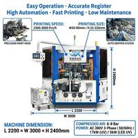 Máquina de Impresión Rotativa de 3 Colores Totalmente Automática para Botellas y Frascos de Cosméticos Universales, Control Servo CNC, Certificación CE